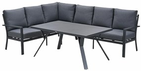 Garden Impressions Senja lounge dining set 3-delig links - mystic grey