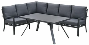 Garden Impressions Senja lounge dining set 3-delig links - mystic grey