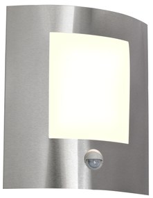 Moderne buitenwandlamp staal bewegingssensor IP44 - Emmerald 1
