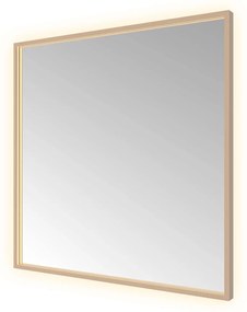 Hotbath &More Square rechthoekige spiegel 80x80cm geborsteld koper PVD