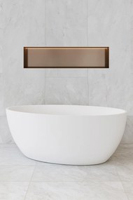 Hotbath &More frameless inbouwnis met verlichting 30x120x10cm tuscan bronze