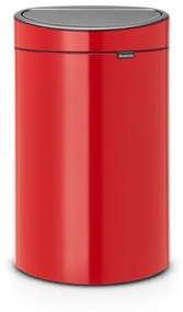 Brabantia Touch Bin Afvalemmer - 40 liter - kunststof binnenemmer - passion red 114960