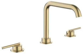 Crosswater 3ONE6 Wastafelkraan - inbouw - 3 gats - RVS - geborsteld messing TL135DNSF