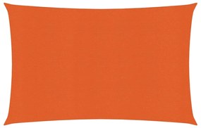 vidaXL Zonnezeil 160 g/m² 3,5x4,5 m HDPE oranje