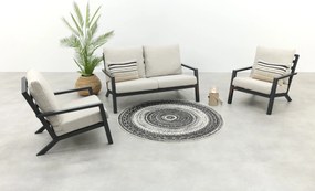 Boston stoel bank (2-zits) loungeset - 3-delig