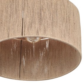 Japandi plafondlamp bruin met touw - SmilleJapandi E27 Scandinavisch rond Binnenverlichting Lamp