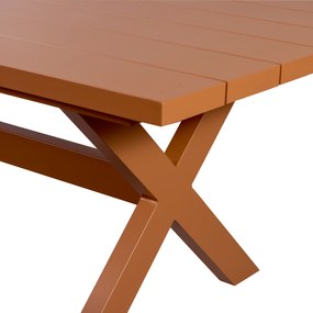 Exotan Delta - Picknicktafel - Aluminium - Rozebruin - 220x100cm - Exotan