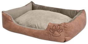 vidaXL Hondenbed kussen PU-kunstleer maat XXL beige