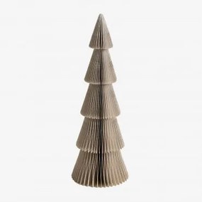 Set Van 3 Kerstbomen In Papier Jesper Beige – Linnen & ↑29,5 Cm - Sklum