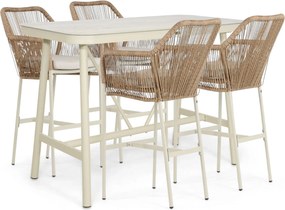 Barset 4 personen 150 cm Rope Taupe De Laan Projects