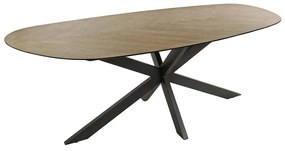 Organische Eetkamertafel Teak 215 Cm - 215 X 105cm.