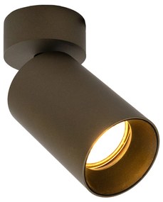 Mila 1 Rond Opbouwspot Brons