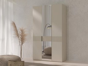 Kledingkast Toledo 134, Beige, 237x135x60cm, 163 kg, Kledingkast deuren: Met scharnieren