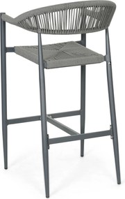Barstoel Rope Grijs-antraciet De Laan Granada