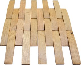 Houten Mozaïekpaneel | Eiken Licht | 30×30 cm | Hout | Tegel