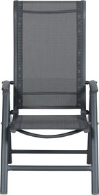 Garden Impressions Santos tuinset 7-delig - Kasper tuintafel 220x93 cm donker grijs