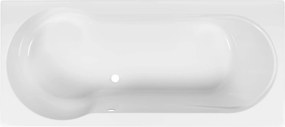 Ben Lazio 2.0 inbouw douchebad met ligzijde rechts hoek links 180x80cm glans wit acryl