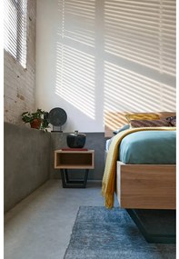 Goossens Bedframe Slade, Bedframe 140 x 200 cm hoofdbord organisch