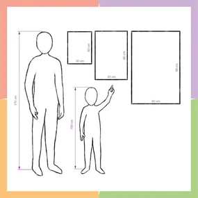 INSPIO Schilderijen voor aan de muur in de kinderkamer - Muisje