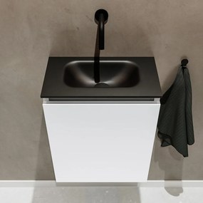 Mondiaz Ture 40cm toiletmeubel talc met wastafel urban midden geen kraangat