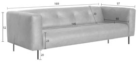 2 zitsbank - Almada - leer Bull cognac 28