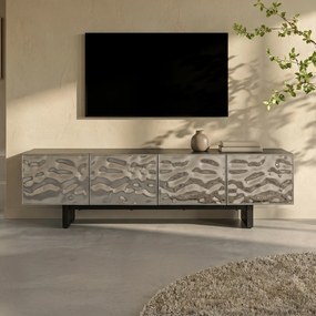 Chroom TV-meubel - 180x40x45cm.