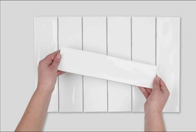 Wandtegel wit Tebe Vintage 30x7,5cm blanco glans