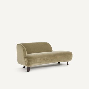 Dormeuse in linnen fluweel, Rosebury, ontwerp door Emmanuel Gallina