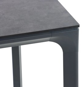 Tuinset 4 personen 90 cm Aluminium/textileen Grijs Lifestyle Garden Furniture Rome/Cesar