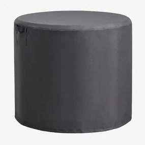 Beschermhoes Voor Ronde Tuintafel Otley Grijs – Antraciet & Ø105 Cm - Sklum