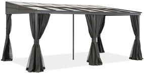 Aluminium terrasoverkapping 3 x 6 m Tarragona Premium Garden Point antraciet