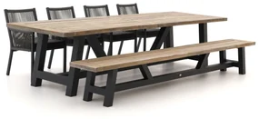 Manifesto Rivola/Bresimo 330cm dining tuinset met bank 6-delig