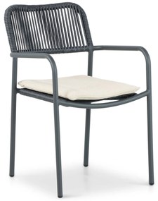 Tuinset 8 personen 300 cm Aluminium/rope Grijs Coco Penya/Weave