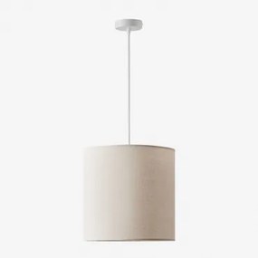 Arlina Stoffen Hanglamp Plafondlamp Wit & Gebroken Ø30 Cm - ↑30 Cm Arlina - Sklum