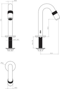 Clou Freddo 9 fonteinkraan RVS geborsteld