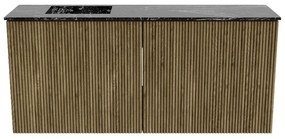 Mondiaz Joya DLux 90cm toiletmeubel dusk met wastafel faye links zonder kraangat lava