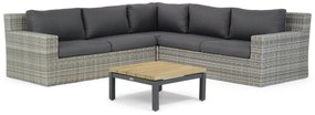 Hoek loungeset 5 personen Wicker Grijs  Garden Collections Amico/Riviera