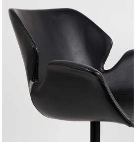 Zuiver Nikki Design Stoel Zwart Kunstleer