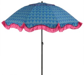 Edelman Mitchell parasol hart blauw - Ø220 x 238 cm