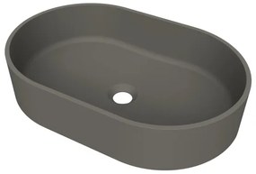 Arcqua Case waskom - ovaal - 55x36cm - mat quartz grijs WAS655485