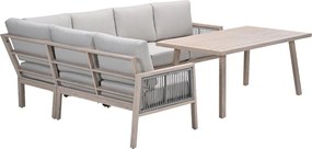 Garden Impressions San Capri lounge dining set 5-delig links - light oak look