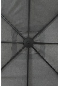 Garden Impressions Zweefparasol Hawaii Deluxe 300x300 - donker grijs - licht grijs
