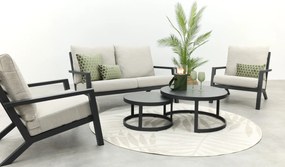 Boston/Rhodos stoel - 2-zitsbank loungeset - 5-delig