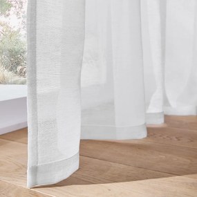 Set van 2 glasgordijnen met verborgen bevestigingslussen, Majo