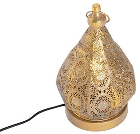 Oosterse tafellamp goud 19 cm - Mowgli