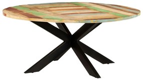 vidaXL Eettafel rond 175x75 cm massief gerecycled hout
