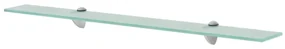 vidaXL Schappen zwevend 2 st 80x20 cm 8 mm glas