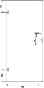 Saniclear Modern glazen deur 80x200cm