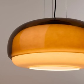 Hanglamp in gekleurd glas Ø45 cm, Kinoko