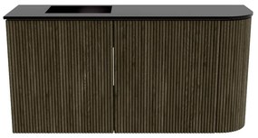 Mondiaz Joya 80cm toiletmeubel ronding rechts shadow met wastafel faye links 1 kraangat urban